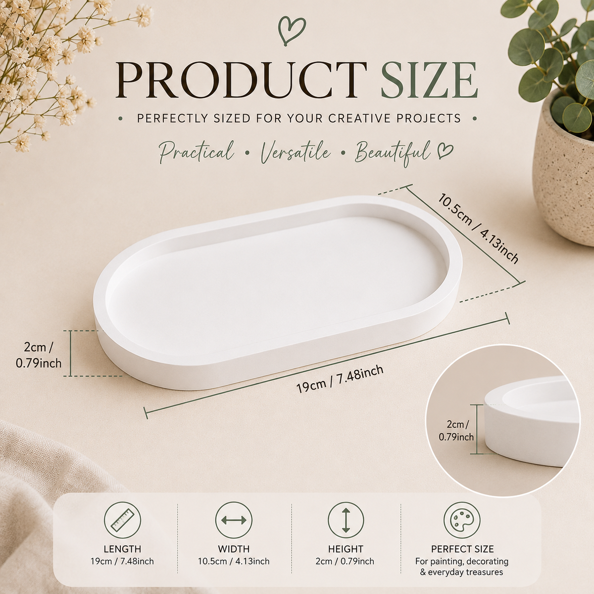 Paint Your Own Trinket Tray Craft Kit