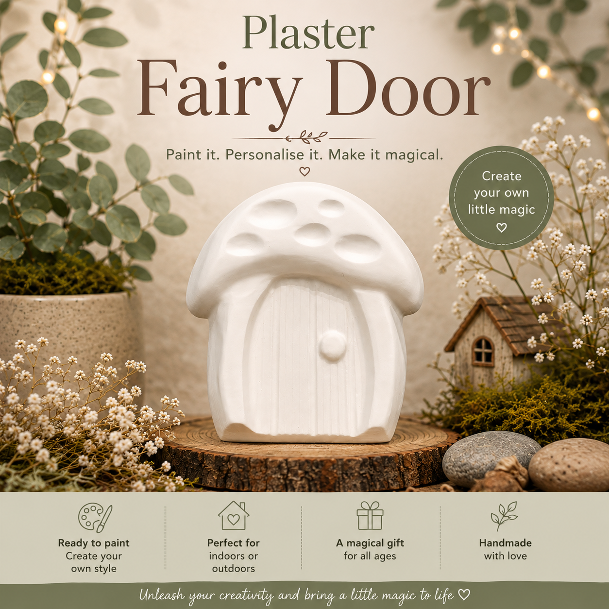 Paint your own Fairy Door Kit