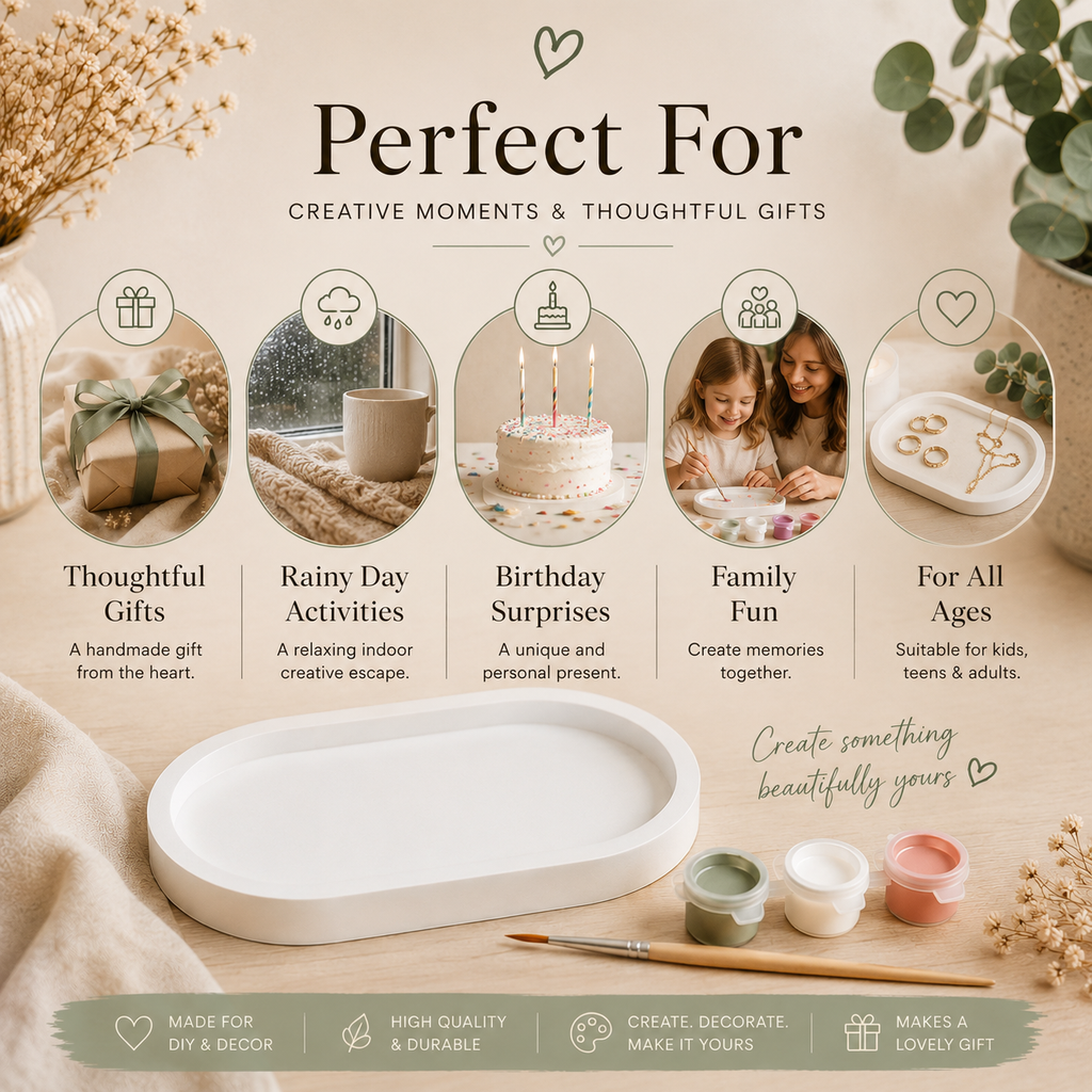Paint Your Own Trinket Tray Craft Kit