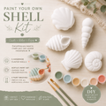 Paint Your Own Shell Kit | Handmade Plaster Coastal Craft Set
