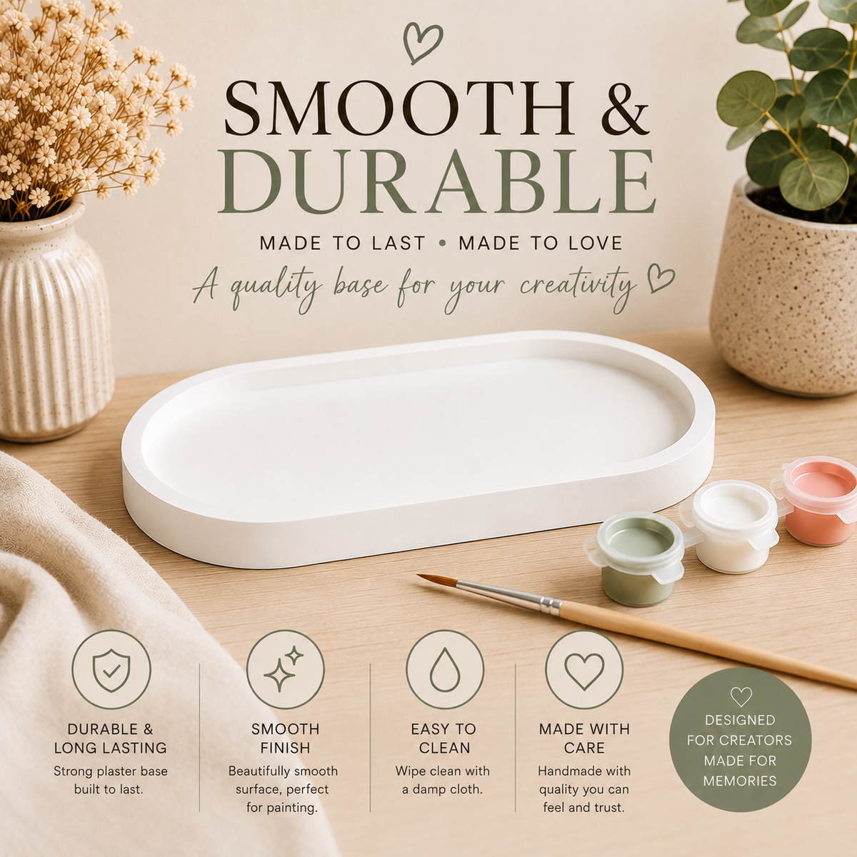 Paint Your Own Trinket Tray Craft Kit