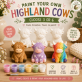 Paint Your Own Highland Cows