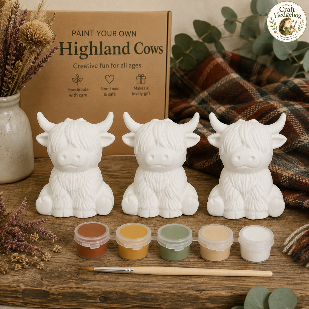 Paint Your Own Highland Cows