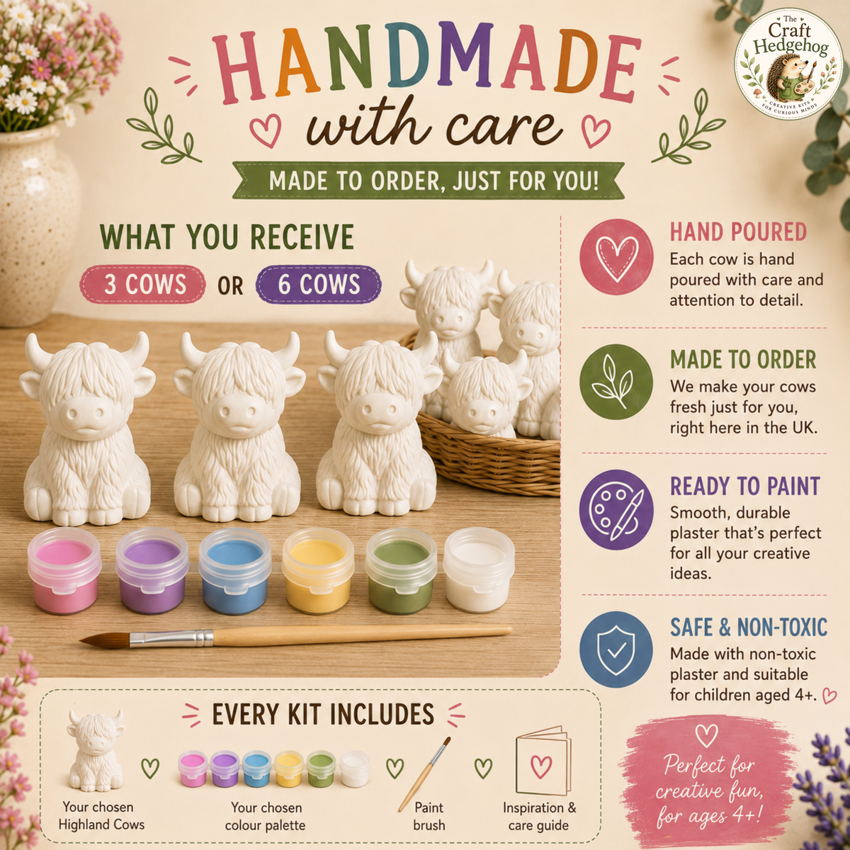 Paint Your Own Highland Cows