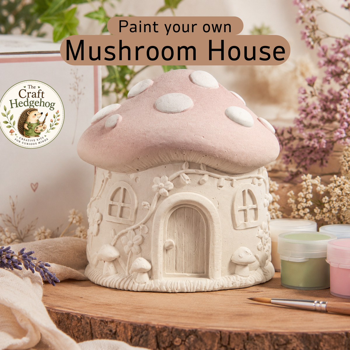 Paint Your Own Mushroom House Craft Kit