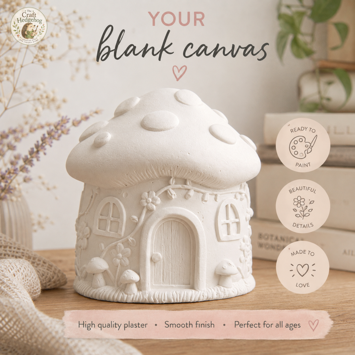 Paint Your Own Mushroom House Craft Kit