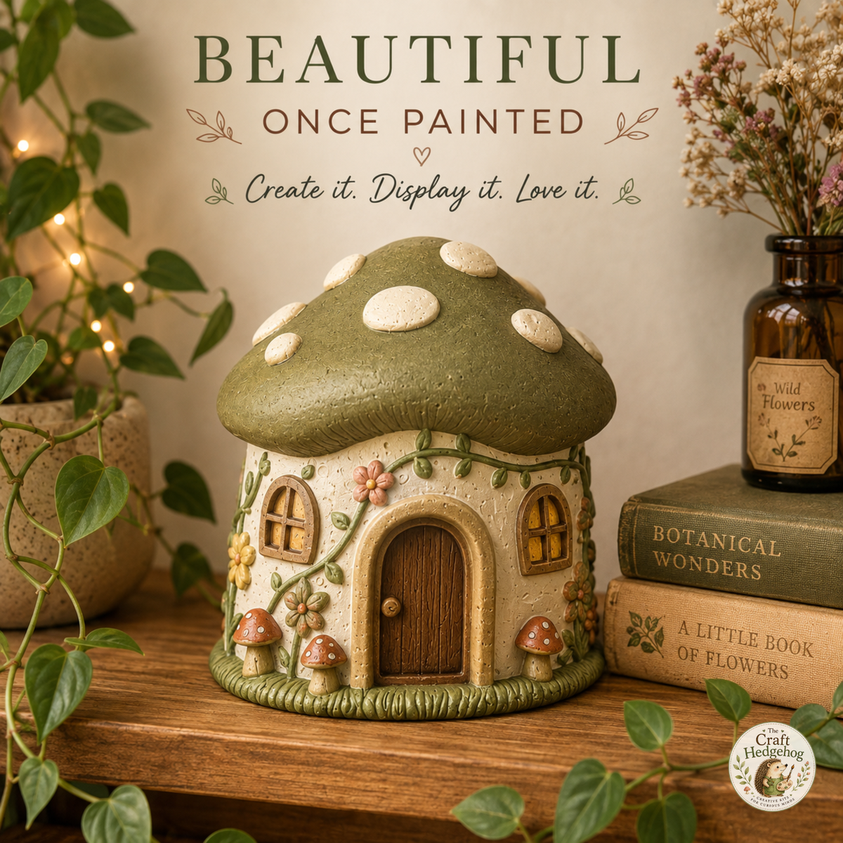 Paint Your Own Mushroom House Craft Kit