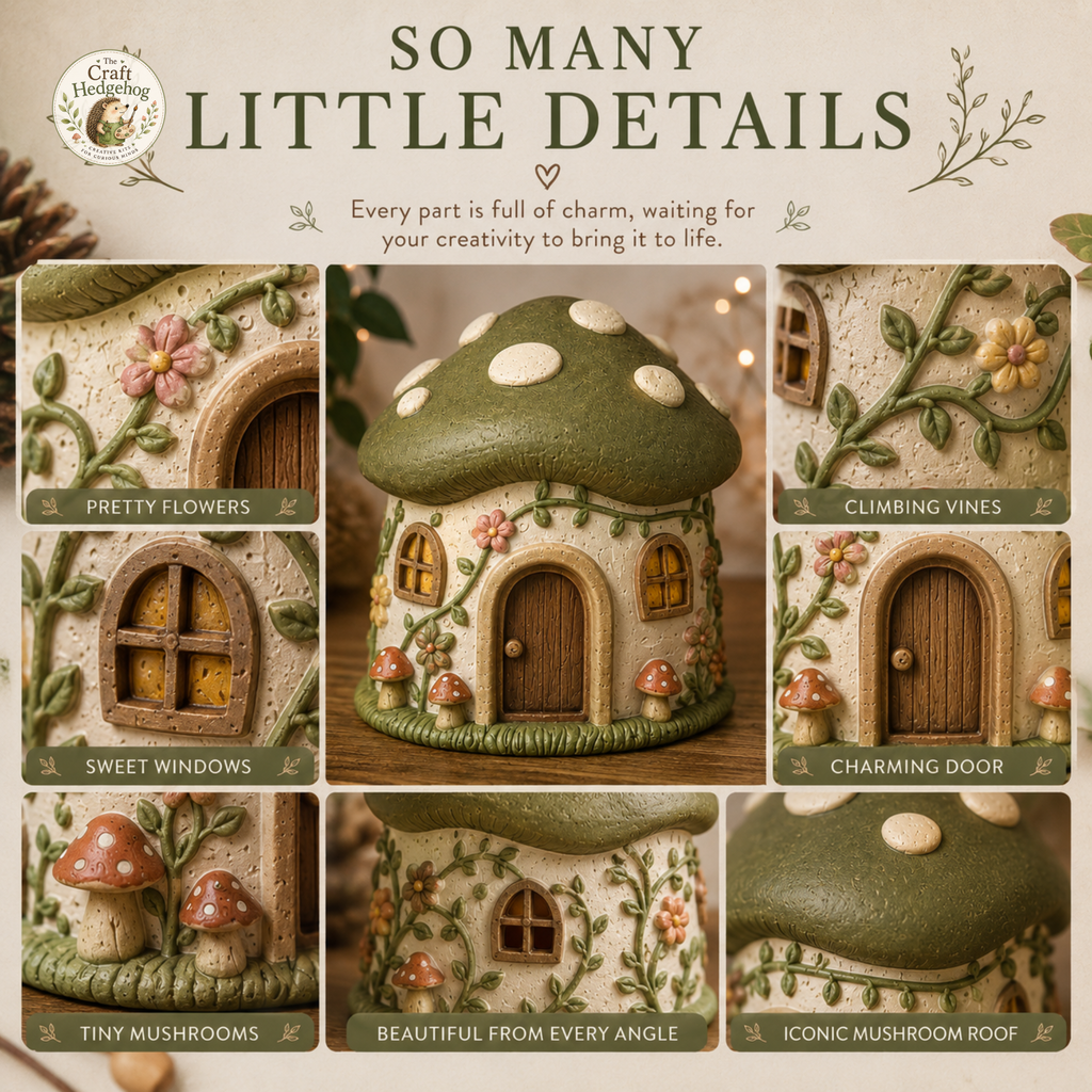 Paint Your Own Mushroom House Craft Kit